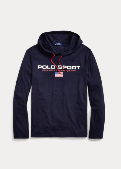 Playeras Polo Ralph Lauren Hombre Azul Marino - Polo Sport Hooded - EXKQB9167